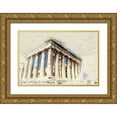 thumbnail image 1 of Bolokofsky, Ronald 18x13 Gold Ornate Wood Framed with Double Matting Museum Art Print Titled - Acropolis IV, 1 of 4
