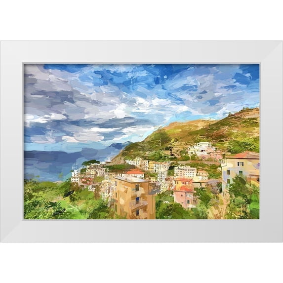 Bolokofsky, Ronald 18x13 White Modern Wood Framed Museum Art Print Titled - Italie Cinque Terre
