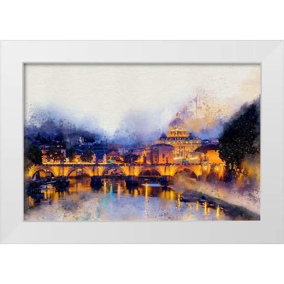 Bolokofsky, Ronald 18x13 White Modern Wood Framed Museum Art Print Titled - Saint Peters Basilica