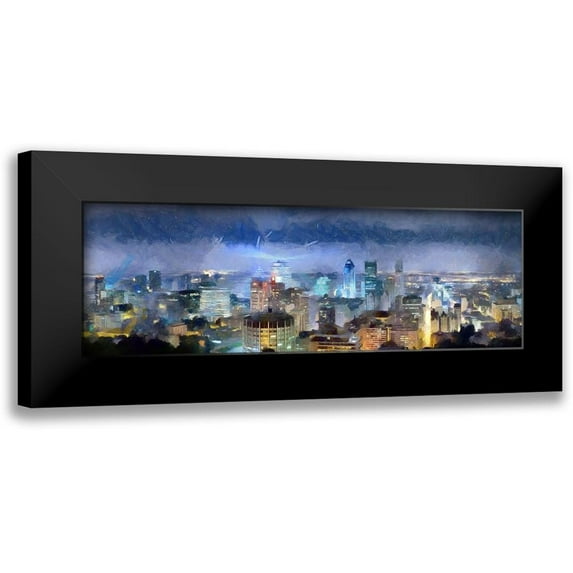 Bolokofsky, Ronald 18x9 Black Modern Framed Museum Art Print Titled - Montreal