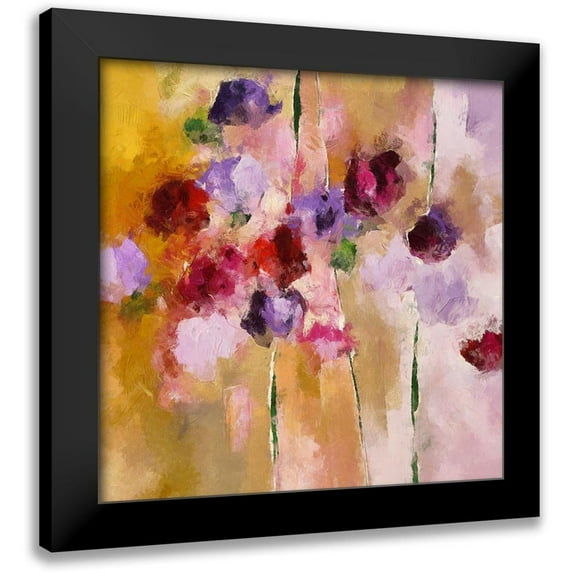 Bolokofsky, Ronald 20x20 Black Modern Framed Museum Art Print Titled - Garden Dance