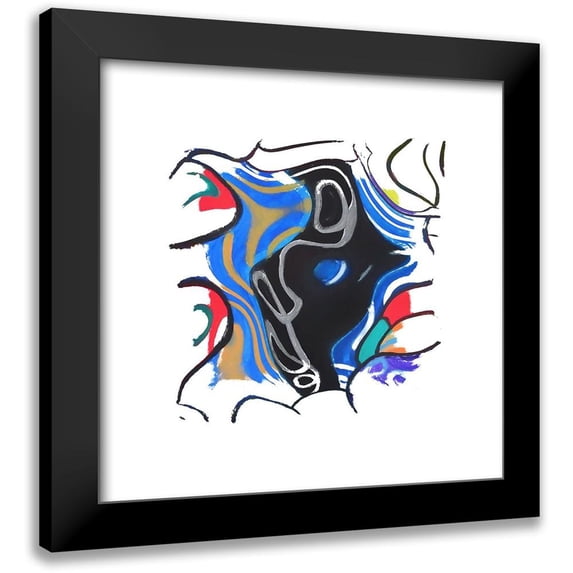Bolokofsky, Ronald 20x20 Black Modern Framed Museum Art Print Titled - Wild Participation II