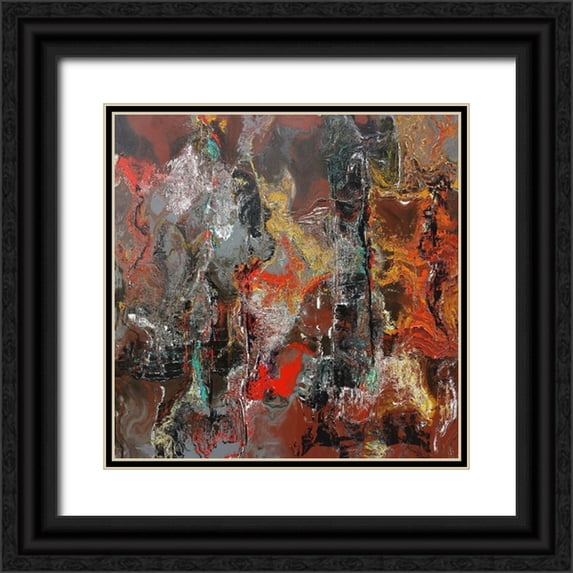 Bolokofsky, Ronald 20x20 Black Ornate Wood Framed with Double Matting Museum Art Print Titled - Rusty II