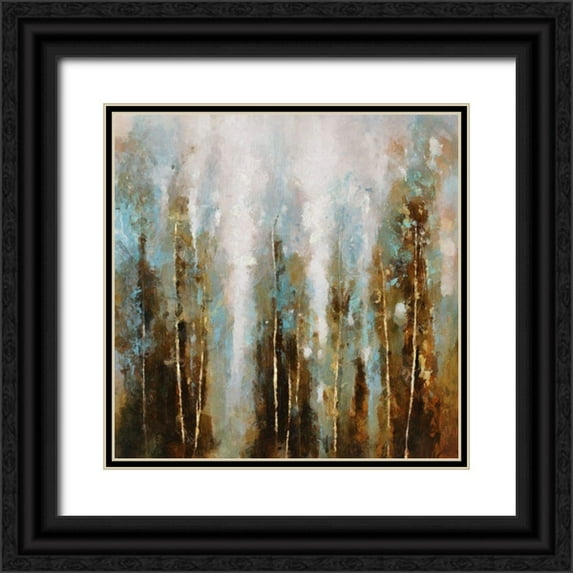Bolokofsky, Ronald 20x20 Black Ornate Wood Framed with Double Matting Museum Art Print Titled - Winter Forest