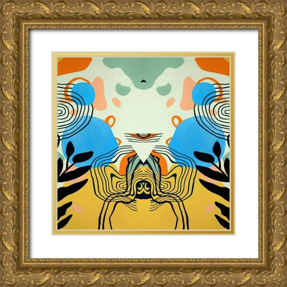 Bolokofsky, Ronald 20x20 Gold Ornate Wood Framed with Double Matting Museum Art Print Titled - Under the Hood I