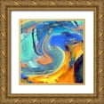 thumbnail image 1 of Bolokofsky, Ronald 20x20 Gold Ornate Wood Framed with Double Matting Museum Art Print Titled - Voluted I, 1 of 4