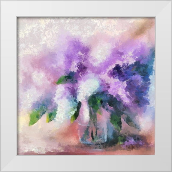 Bolokofsky, Ronald 20x20 White Modern Wood Framed Museum Art Print Titled - Lovely Bouquet I