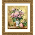 thumbnail image 1 of Bolokofsky, Ronald 20x23 Gold Ornate Wood Framed with Double Matting Museum Art Print Titled - Pink Roses I, 1 of 4