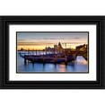 thumbnail image 1 of Bolokofsky, Ronald 24x15 Black Ornate Wood Framed with Double Matting Museum Art Print Titled - Sunset on the Basilica, 1 of 4
