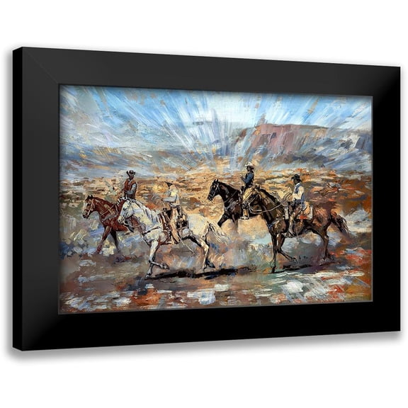 Bolokofsky, Ronald 24x17 Black Modern Framed Museum Art Print Titled - Herders