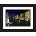 thumbnail image 1 of Bolokofsky, Ronald 24x17 Black Ornate Wood Framed with Double Matting Museum Art Print Titled - Quiet Night on the Grand Canal, 1 of 4