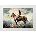 thumbnail image 1 of Bolokofsky, Ronald 24x17 White Modern Wood Framed Museum Art Print Titled - Morning Rider, 1 of 4