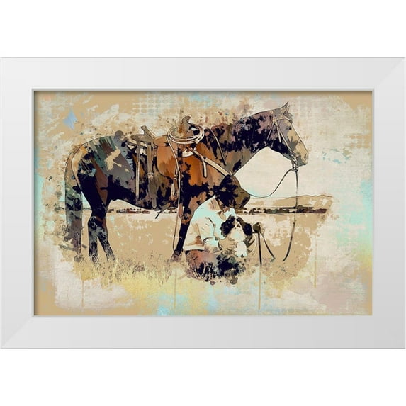 Bolokofsky, Ronald 24x17 White Modern Wood Framed Museum Art Print Titled - Westrn Adventures