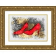 thumbnail image 1 of Bolokofsky, Ronald 24x18 Gold Ornate Wood Framed with Double Matting Museum Art Print Titled - Red Pumps, 1 of 4
