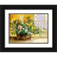thumbnail image 1 of Bolokofsky, Ronald 24x19 Black Ornate Wood Framed with Double Matting Museum Art Print Titled - Basket of Flowers II, 1 of 4