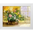 thumbnail image 1 of Bolokofsky, Ronald 24x19 White Modern Wood Framed Museum Art Print Titled - Basket of Flowers II, 1 of 4