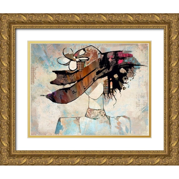 Bolokofsky, Ronald 24x20 Gold Ornate Wood Framed with Double Matting Museum Art Print Titled - Yesterdays Fashions Today I