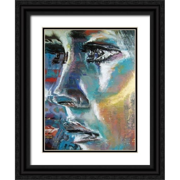 Bolokofsky, Ronald 25x32 Black Ornate Wood Framed with Double Matting Museum Art Print Titled - Determined Look