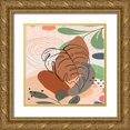 thumbnail image 1 of Bolokofsky, Ronald 26x26 Gold Ornate Wood Framed with Double Matting Museum Art Print Titled - Tropical Leaves 19C, 1 of 4
