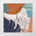 thumbnail image 1 of Bolokofsky, Ronald 26x26 White Modern Wood Framed Museum Art Print Titled - Abstract Flowers 254, 1 of 4