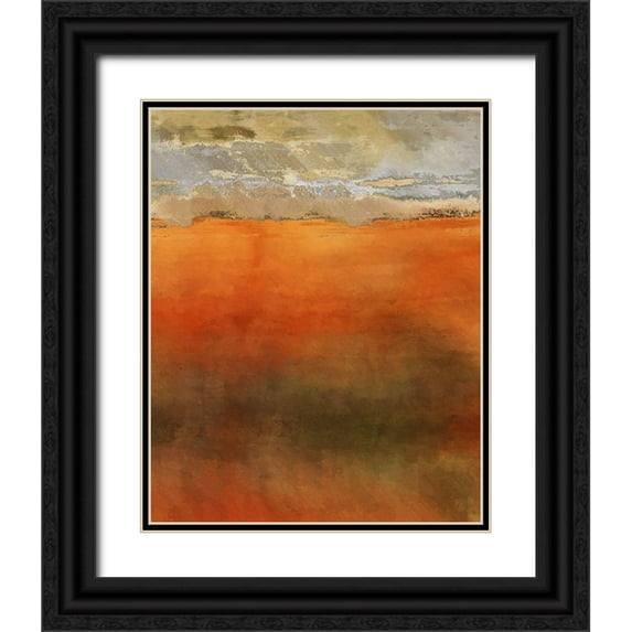 Bolokofsky, Ronald 26x32 Black Ornate Wood Framed with Double Matting Museum Art Print Titled - The Plains V