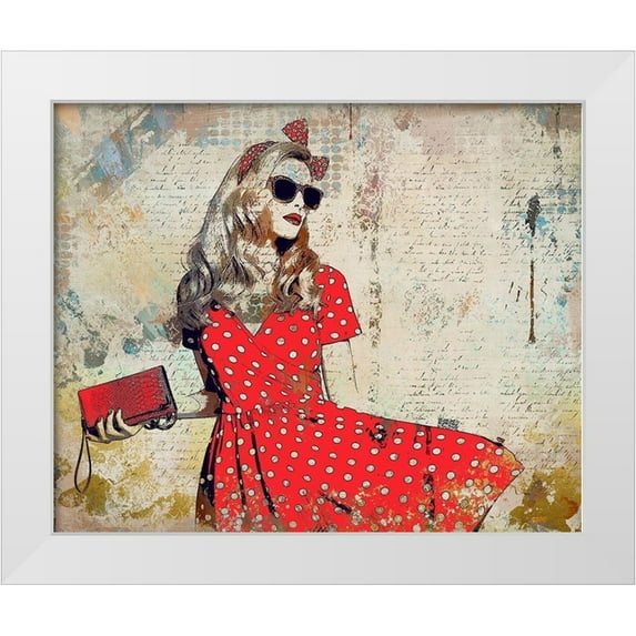 Bolokofsky, Ronald 31x26 White Modern Wood Framed Museum Art Print Titled - Fashionista V