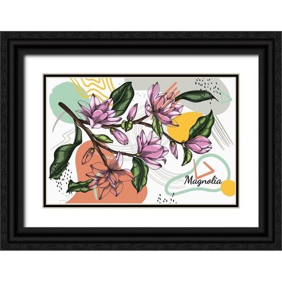 Bolokofsky, Ronald 32x23 Black Ornate Wood Framed with Double Matting Museum Art Print Titled - Magnolia 742