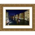 thumbnail image 1 of Bolokofsky, Ronald 32x23 Gold Ornate Wood Framed with Double Matting Museum Art Print Titled - Quiet Night on the Grand Canal, 1 of 4
