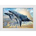 thumbnail image 1 of Bolokofsky, Ronald 32x23 White Modern Wood Framed Museum Art Print Titled - Two More Blue Whales, 1 of 4