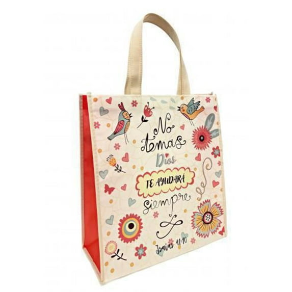 Bolsa Tote Bag Grande: Dios Te Ayudara Siempre, Isaias 41:10