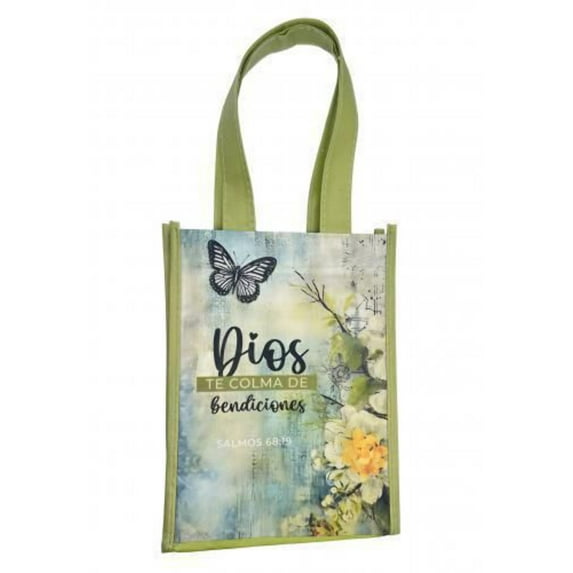 Bolsa Tote Bag Pequeño: Dios Te Colma, Salmo 68:19