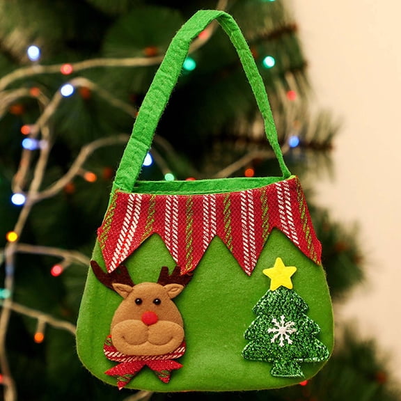 Bolsa de Navidad, bolsa de dulces, árboles de Navidad, adornos navideños, Año Nuevo, Papá Noel, bolsas de regalo, bolsas de manzanas.