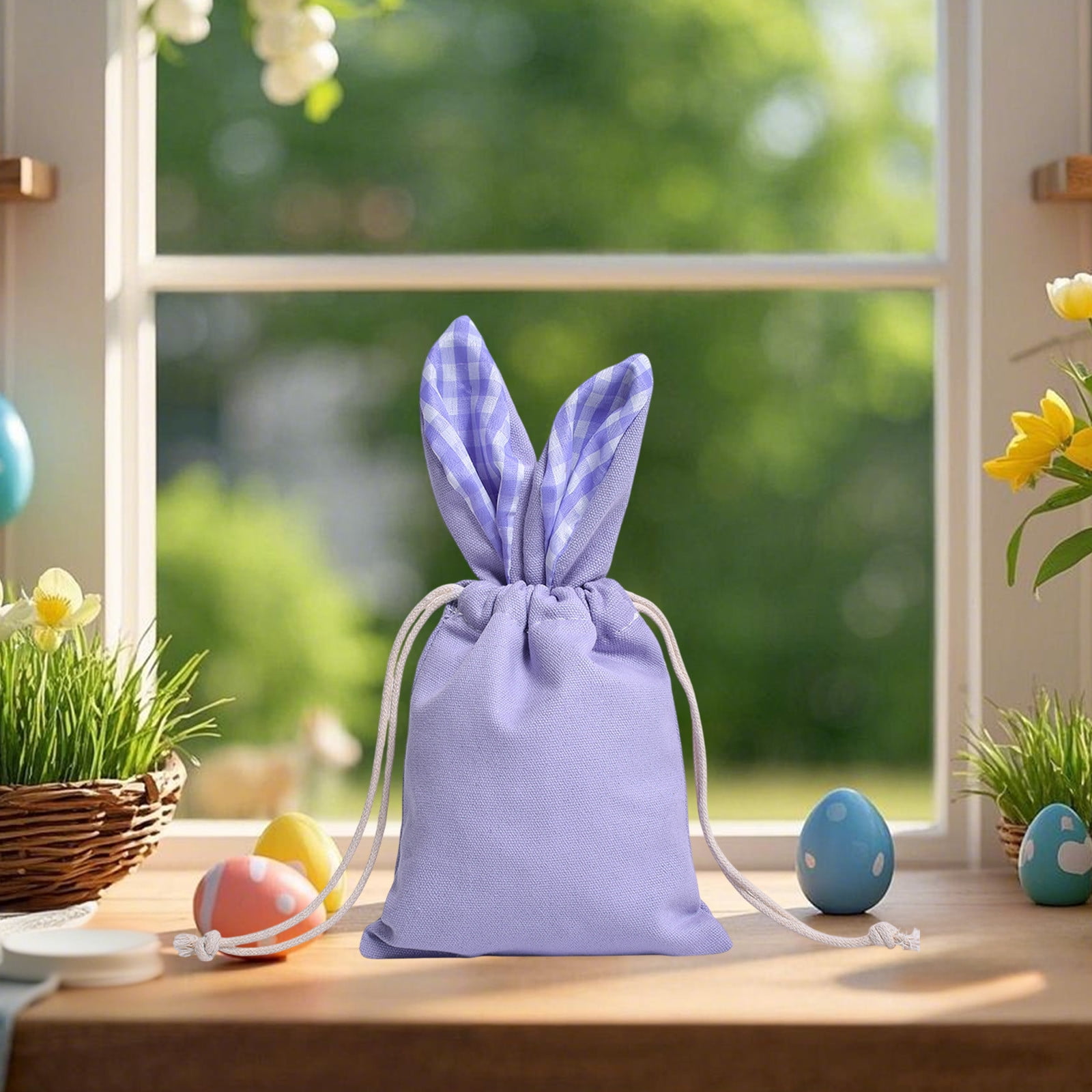 Bolsa Pascua Chivertion Cajas De Regalo De Pascua Con Ventana De Huevo De Conejo De 4 X 4 X 2.5 Pulgadas, Cajas De Cartón De Colores Dulces Para Galletas, Feliz | Compra