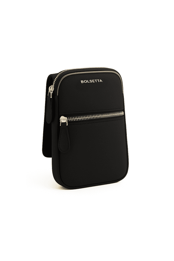 Magnetic Hip Pouch with Zippered Pockets & RFID Blocking
