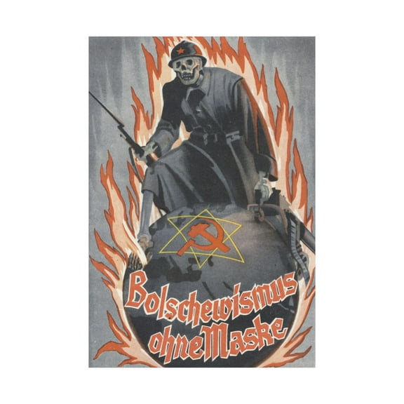 Bolshevism Unmasked German Propaganda Poster Reproduction Bolschewismus