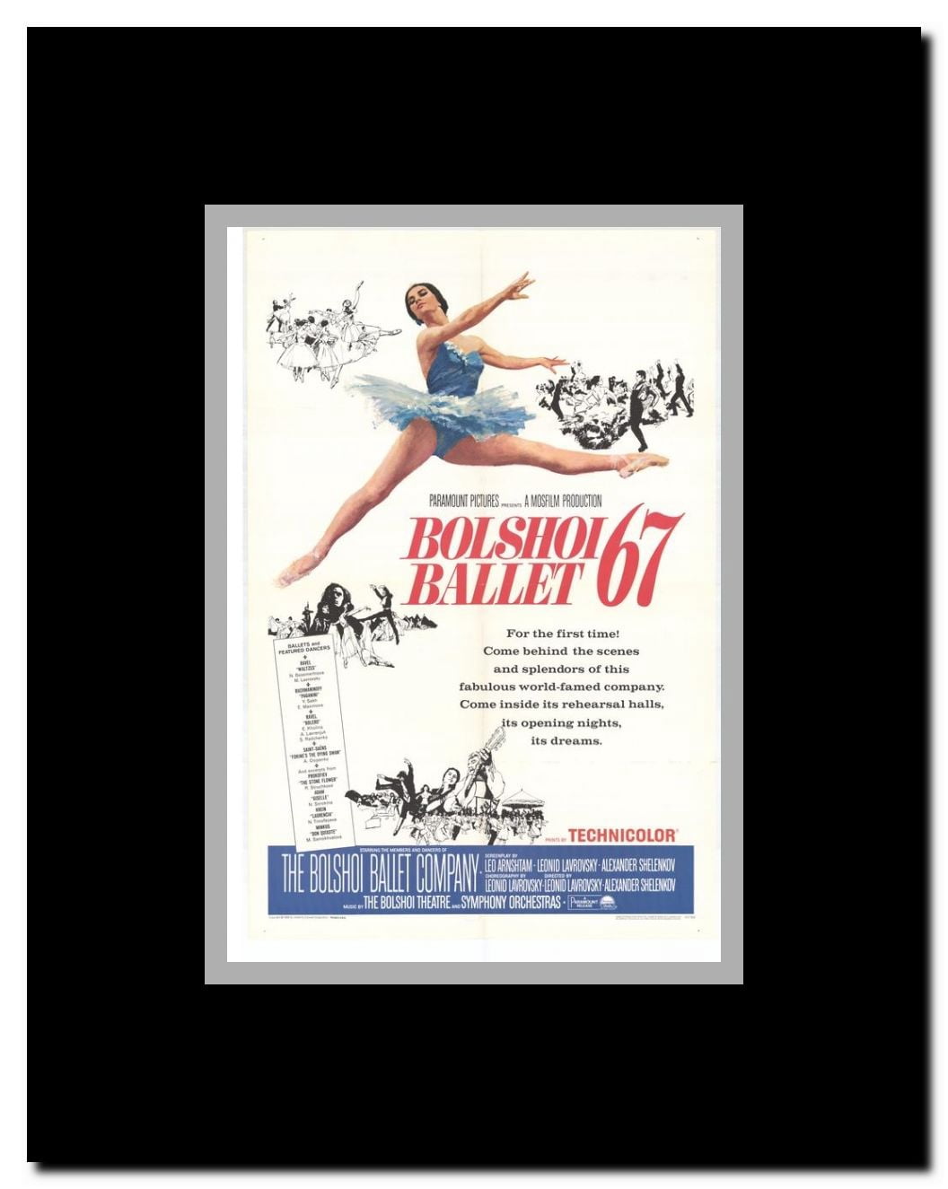 Bolshoi Ballet Framed Movie Poster