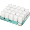 thumbnail image 1 of Bolsius 2 X 4" White Pillar Candles Set Of 20 - Unscented Long Burning Dripless Smokeless Candles for Wedding Spa Home Party Decor, 1 of 8