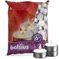 thumbnail image 1 of Bolsius 6 Hr White Unscented Tea Light Candles for Wedding, Meditation, Restaurant and Household Decoration - Smokeless Slow Burning Tealights - Pack of 70, 1 of 6