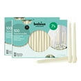 thumbnail image 1 of Bolsius Ivory Taper Candles 10 inch Tall | 200 Pack with 7 Hr Unscented Christmas  Candles, 1 of 7