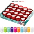 thumbnail image 1 of Bolsius Red Votive Candles - 20 Count - Restaurant candles In Unbreakable Plastic Cups - 11 Colors, 1 of 5