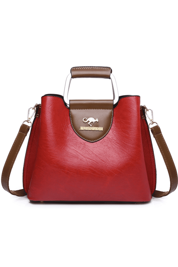 Bolso De Cuero Para Mujer Bolsa Moda Lujo Hombro Mano Cartera Bandolera Elegante