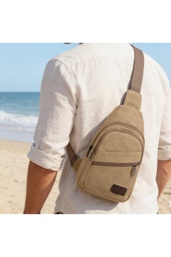 Bolso bandolera unisex para un solo hombro, mochila impermeable para un solo hombro, ideal para senderismo, viajes y uso diario, bolso bandolera multifuncional para el pecho.