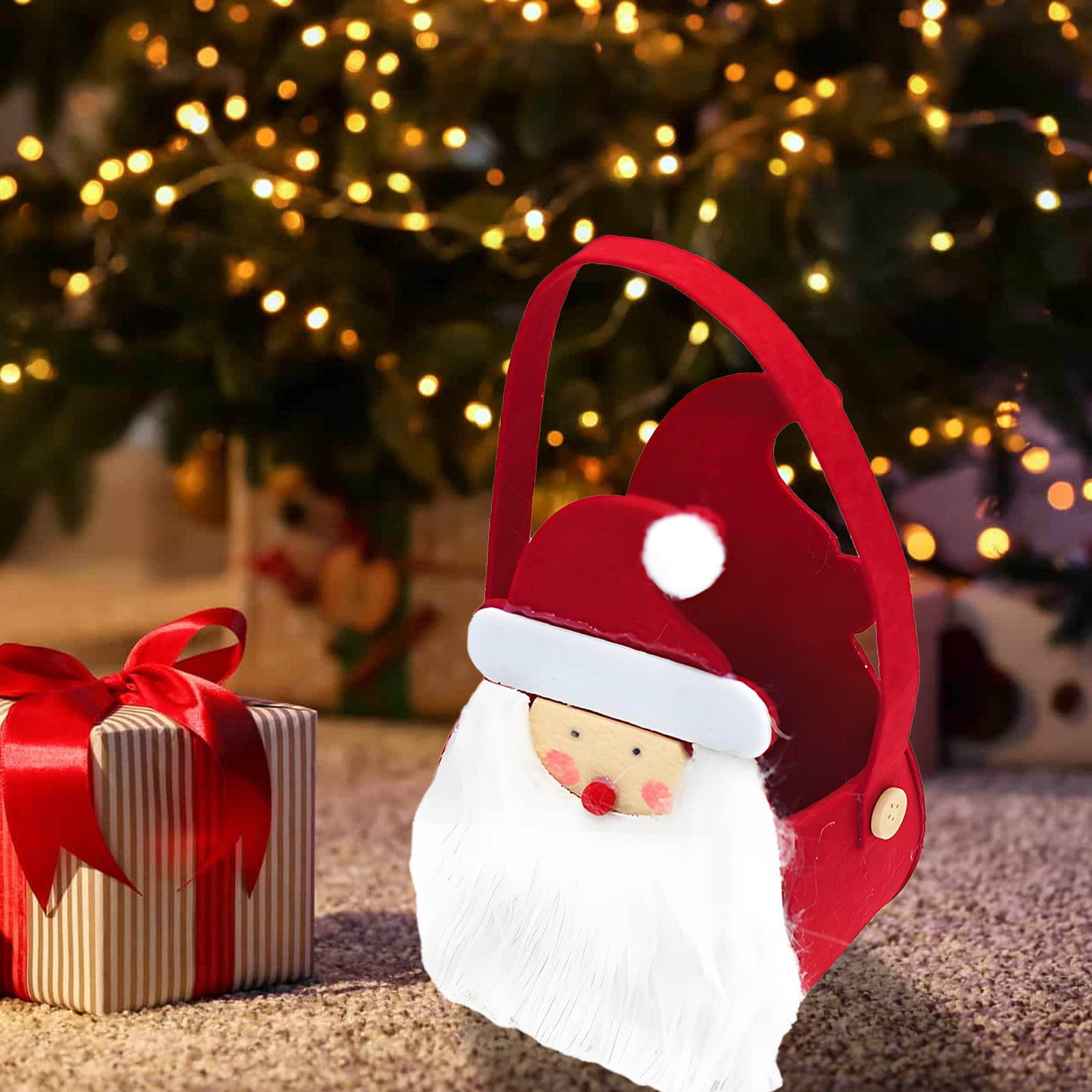 Bolsas Regalo FullJoyHut 60 Piezas Bolsas Dulces Navidad Regalo Bolsas Plástico Bolso De Navidad Caramelo Galleta Golosinas Chocolate Fiesta De Cumpleaños Favores Bolsas Papel Regalo