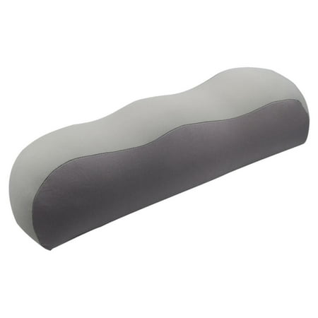Bolster Pillow for Legs, Knees, Lower Back Memory Foam Half Moon Pillow Semi Roll Pillow Great Knee Pillow, Leg Rest Pillow, Pillow - Grey