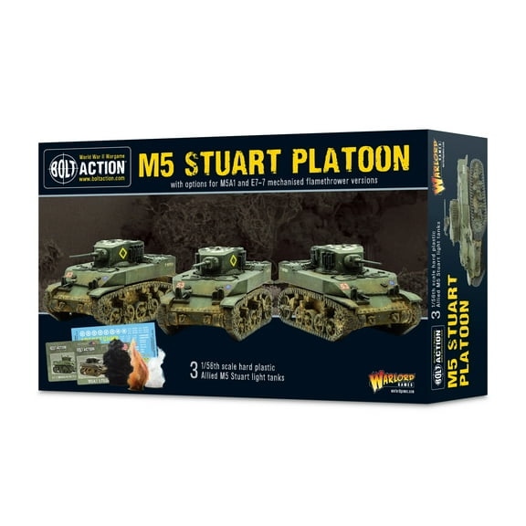 Bolt Action WWII M5 Stuart Platoon