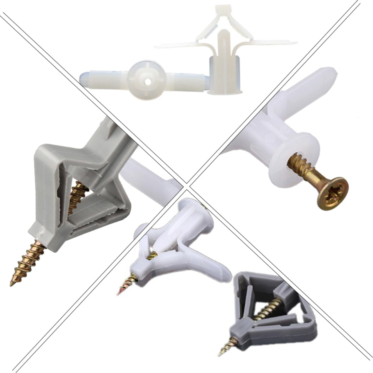 Bolt Anchor 250pcs Gypsum Board Expansion Pipe M8 Plasterboard Drum Kit