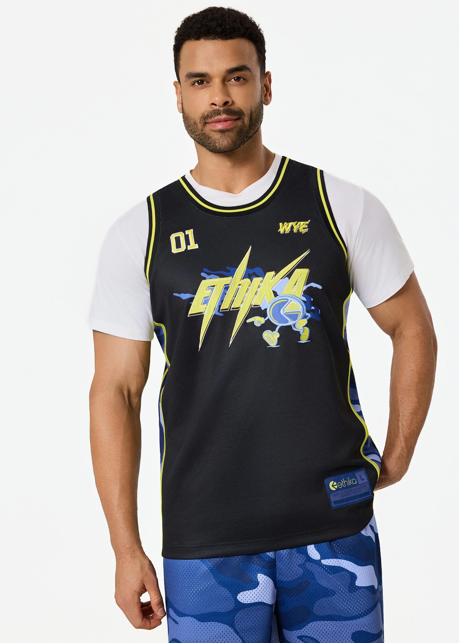 Bolt Camo | Mens Basketball Jersey - Walmart.com