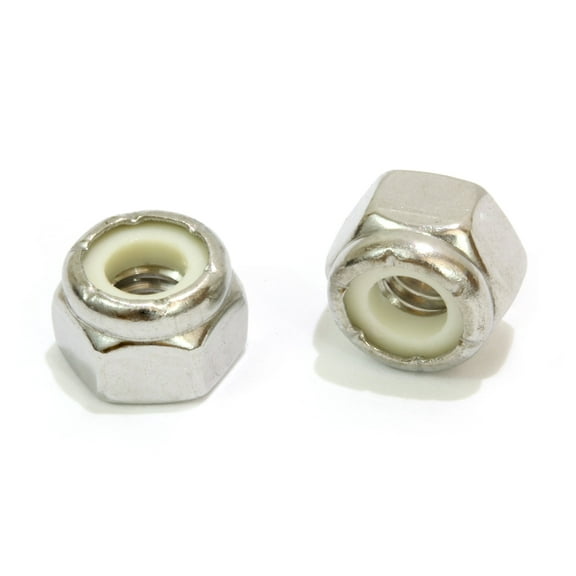 Bolt Dropper #10-24 Nylon Lock Nut (100) Stainless Steel
