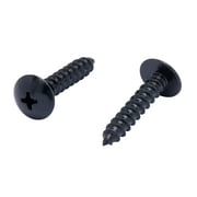 Bolt Dropper 10 X 1 Stainless Truss Head Phillips Wood Screw, (25 Pack), Black Xylan Coated 18-8 (304) Stainless Steel Screws Corrosion Resistant Commercial Grade by Bolt Dropper