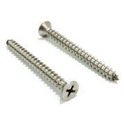 Bolt Dropper | 10 X 3" Stainless Flat Head Phillips Wood Screw 100 Pc 18-8